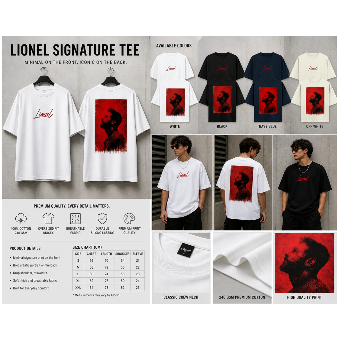 PRIME Lionel Signature Oversized T-Shirt