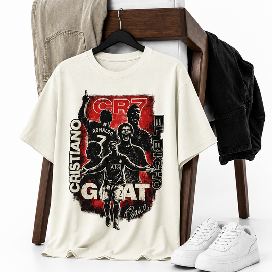PRIME GOAT No.7 Oversized T-Shirt | Football Streetwear India
