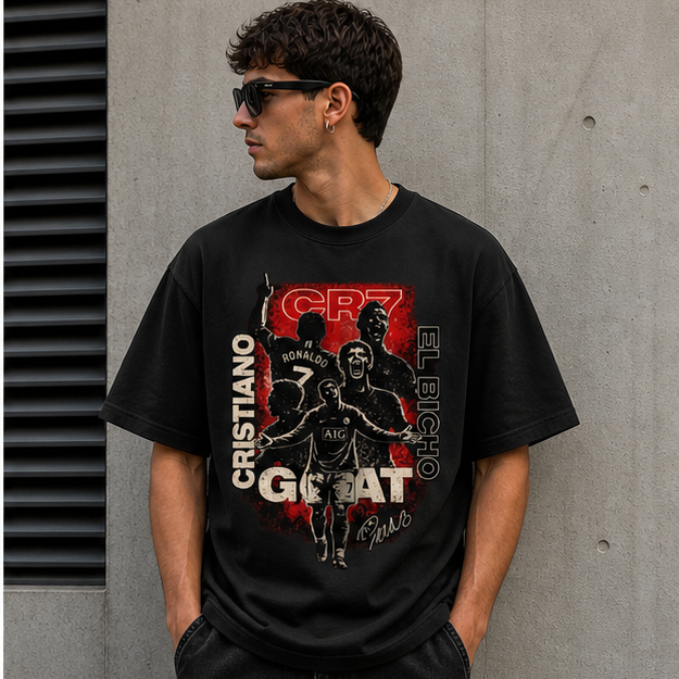 PRIME GOAT No.7 Oversized T-Shirt | Football Streetwear India