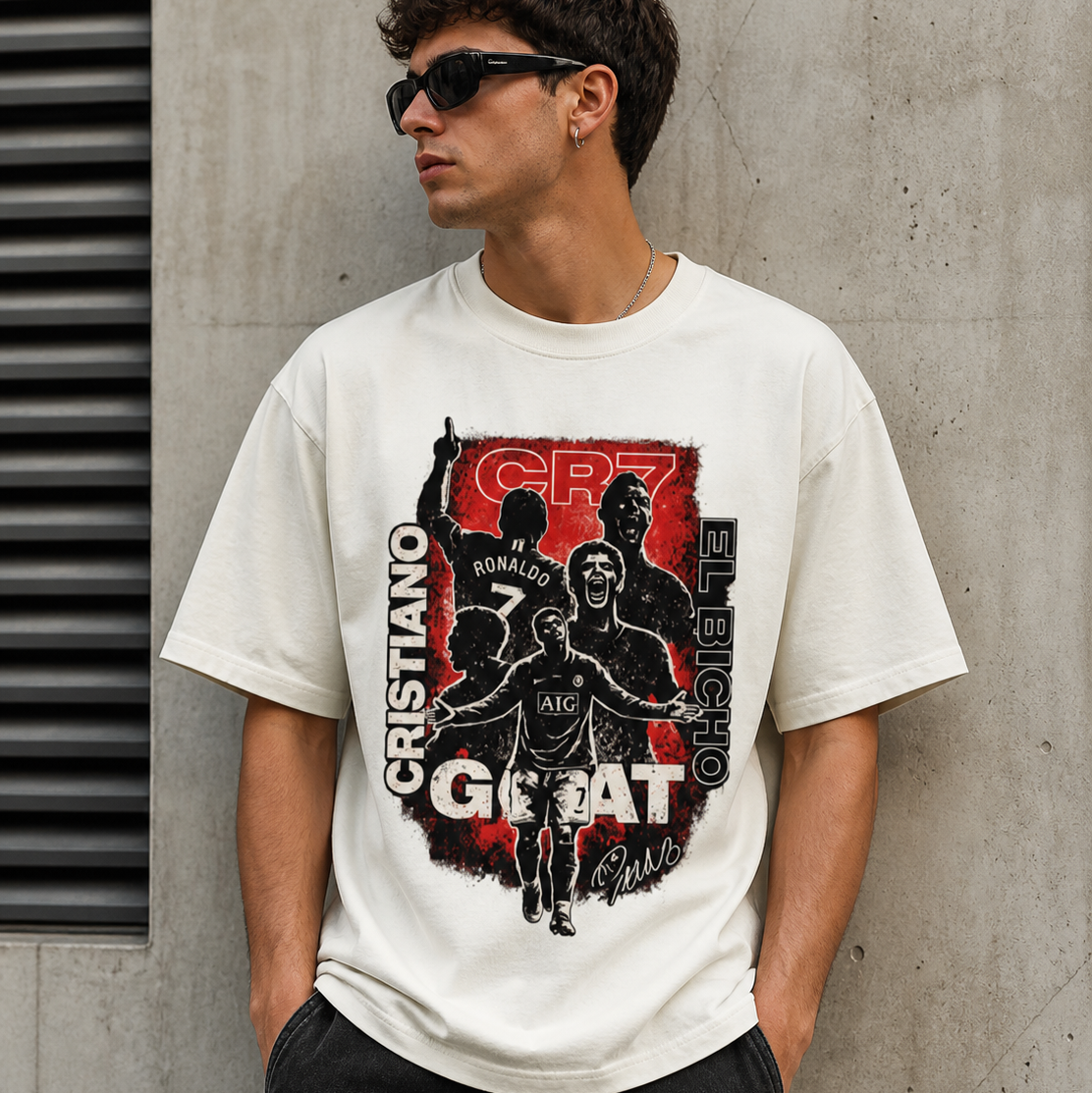 PRIME GOAT No.7 Oversized T-Shirt | Football Streetwear India