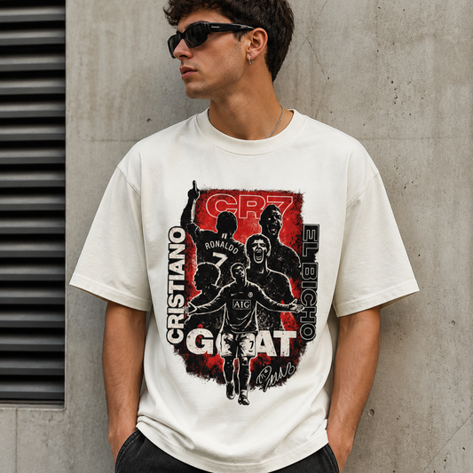 PRIME GOAT No.7 Oversized T-Shirt | Football Streetwear India